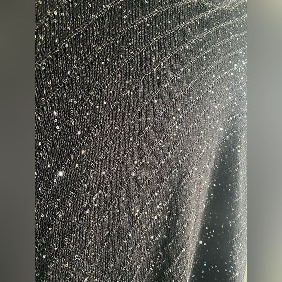 Apt 9 - Sparkly Black Sweater with sequins, lined and perfect for the holidays - Picture 2 of 7